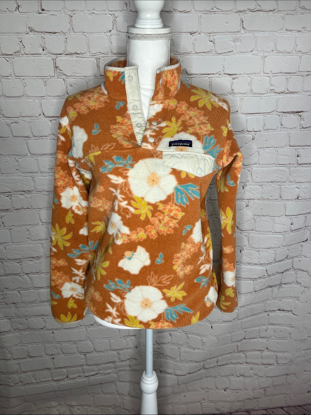 Patagonia Flower Power Synchilla Snap T Fleece Pullover